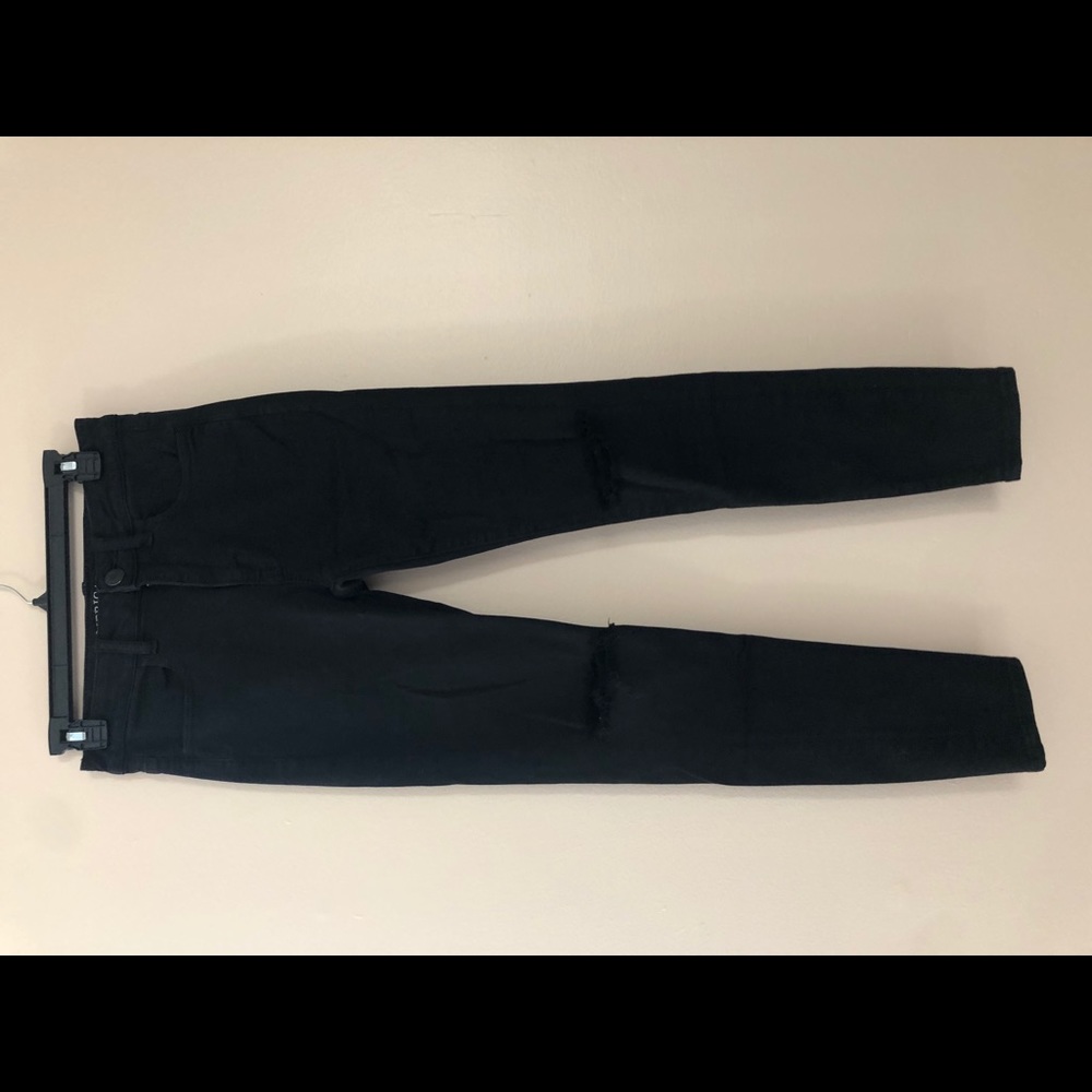 Black Ripped Knee Jeans